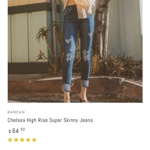 Kancan Chelsea High Rise Super Skinny Jeans size 27 - Picture 9 of 10